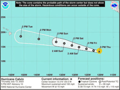Hurricane quickly strengthens in Pacific